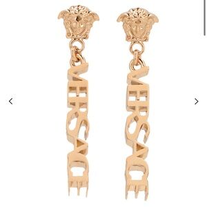 Versace Medusa Head Motif Earrings